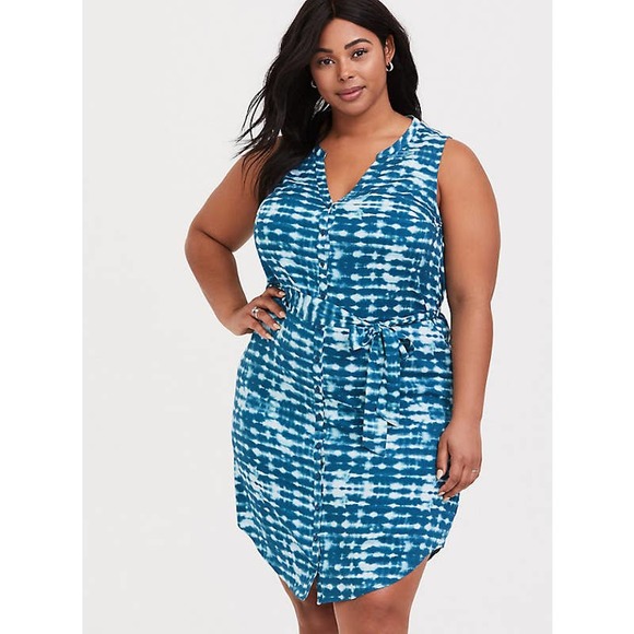 torrid Dresses & Skirts - NWT Torrid Tie Dye Shirt Dress Plus Size 0X (12)